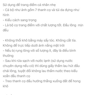 Bộ cọ trang điểm cá nhân Maycreate 7 cọ cao cấp