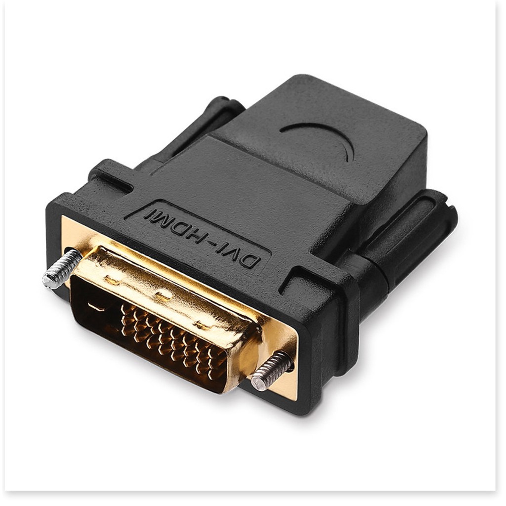 Đầu chuyển đổi DVI-D (24+1) cổng đực sang HDMI cổng cái UGREEN 20124 (màu đen) - Hàng Chính Hãng cao cấp