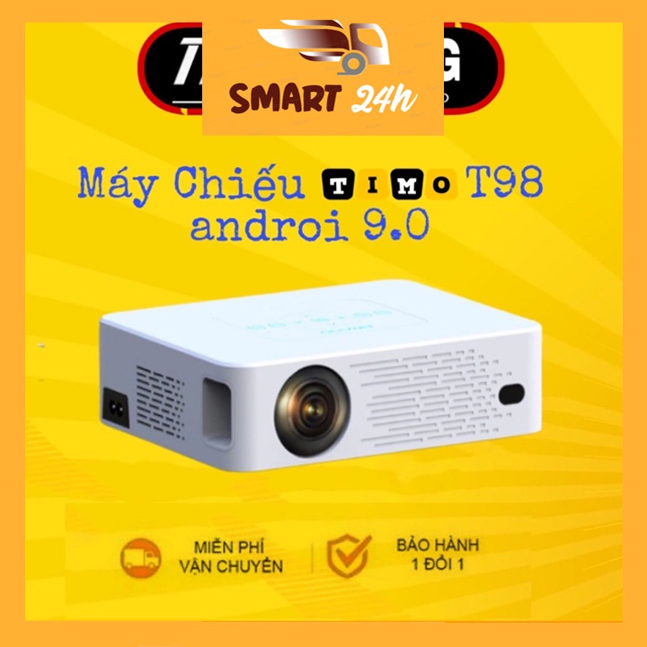 SMART24H-Máy chiếu mini Timoo T98 - Android 9.0
