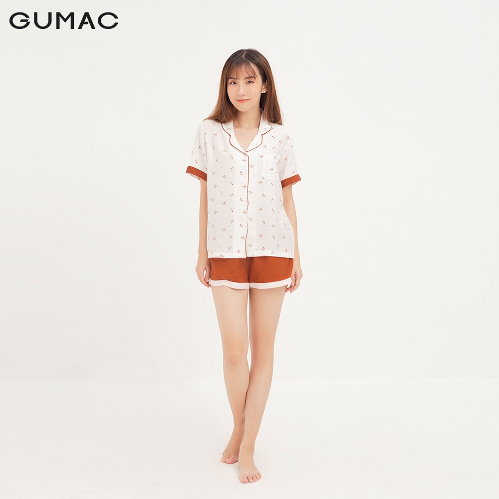 Đồ bộ pyjama nữ cổ viền GUMAC SA1230 | BigBuy360 - bigbuy360.vn