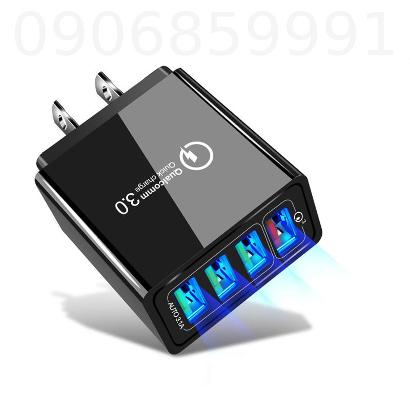 Củ sạc nhanh 4 cổng usb QC 3.0