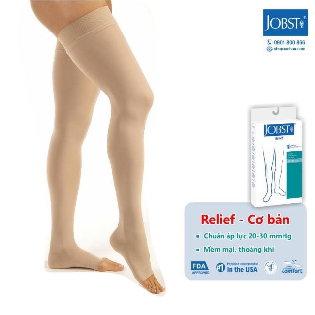 Vớ Đùi Y Khoa Suy Giãn Tĩnh Mạch 20-30 mmHg Jobst Hàng Nhập Mỹ CHÍNH HÃNG