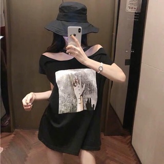 Áo váy chocker hở vai