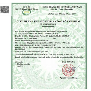 SIRO HO ONG VÀNG (30 gói)