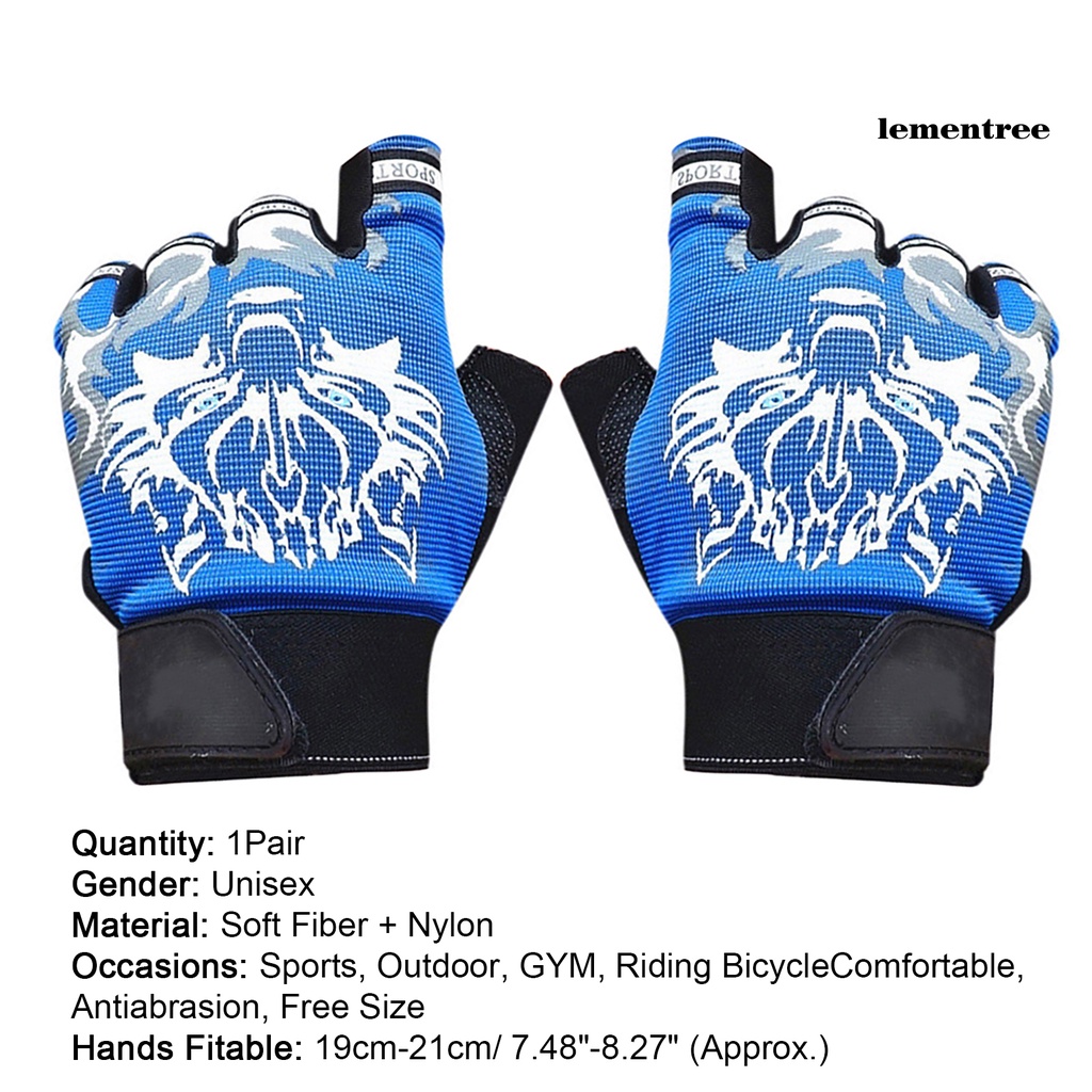 Găng Tay Nửa Ngón Chống Trượt Chống Nắng Dùng Khi Chơi Thể Thao Ngoài Trời Dành Cho Nam Và Nữ