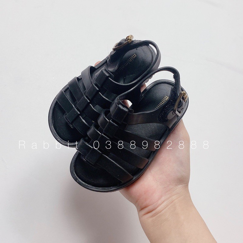 Sandal rọ đen hồng - RABBITSHOP