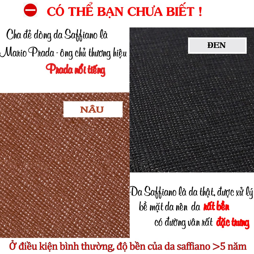 Thắt lưng nam da Saffiano 3 lớp màu nâu L107 cao cấp-khóa tự động nhiều mặt lựa chọn