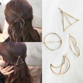 Kẹp mái tóc có 4 kiểu hình tròn/trăng khuyết/bờ môi/tam giác, 23.000 / 1 cây