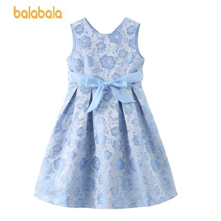 (7-16 tuổi) Váy đầm công chúabbé gái màu xanh dương BALABALA 20222111102300418