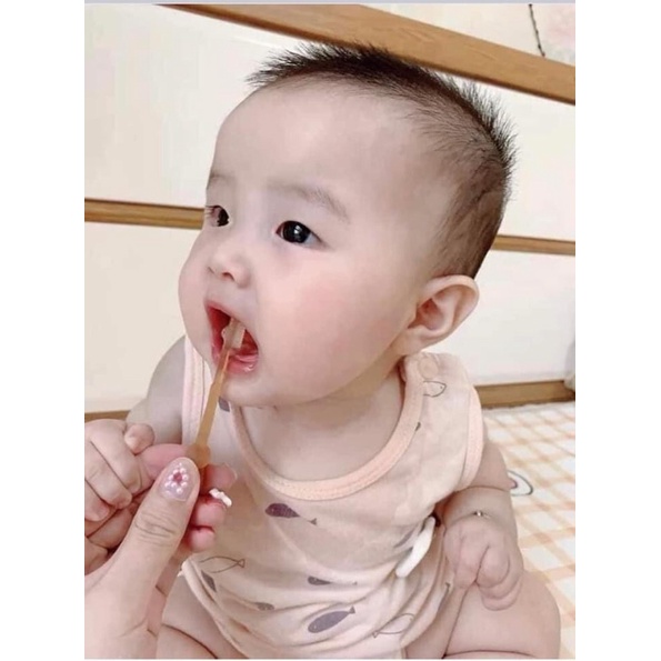 Rơ lưỡi chải răng silicon cho bé từ 0-8tháng