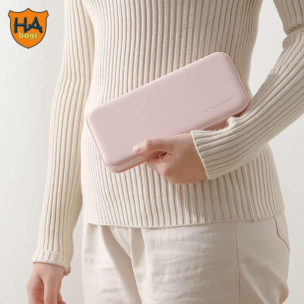 Hộp bút chữ nhật kt 21x9x3cm hộp đựng bút học sinh nhiều ngăn, đồ dùng học tập HB1004