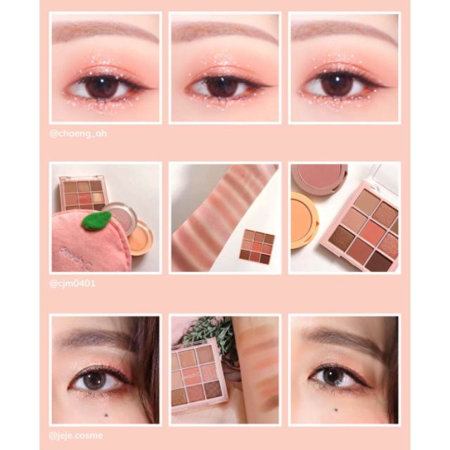 Bảng Phấn Mắt 9 Màu Peach C Soft Mood Eyeshadow Palette