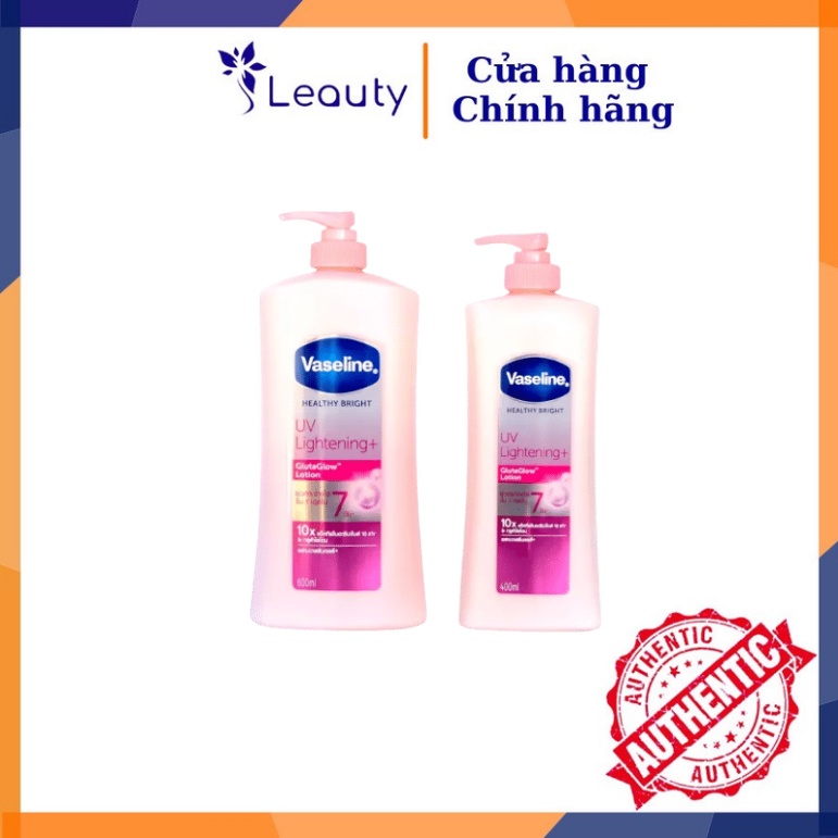 Sửa Dưỡng Thể Vaseline Healthy Bright 10X Dưỡng Trắng Và Nuôi Dưỡng Da Từ Sâu Bên Trong 400ml Và 600ml