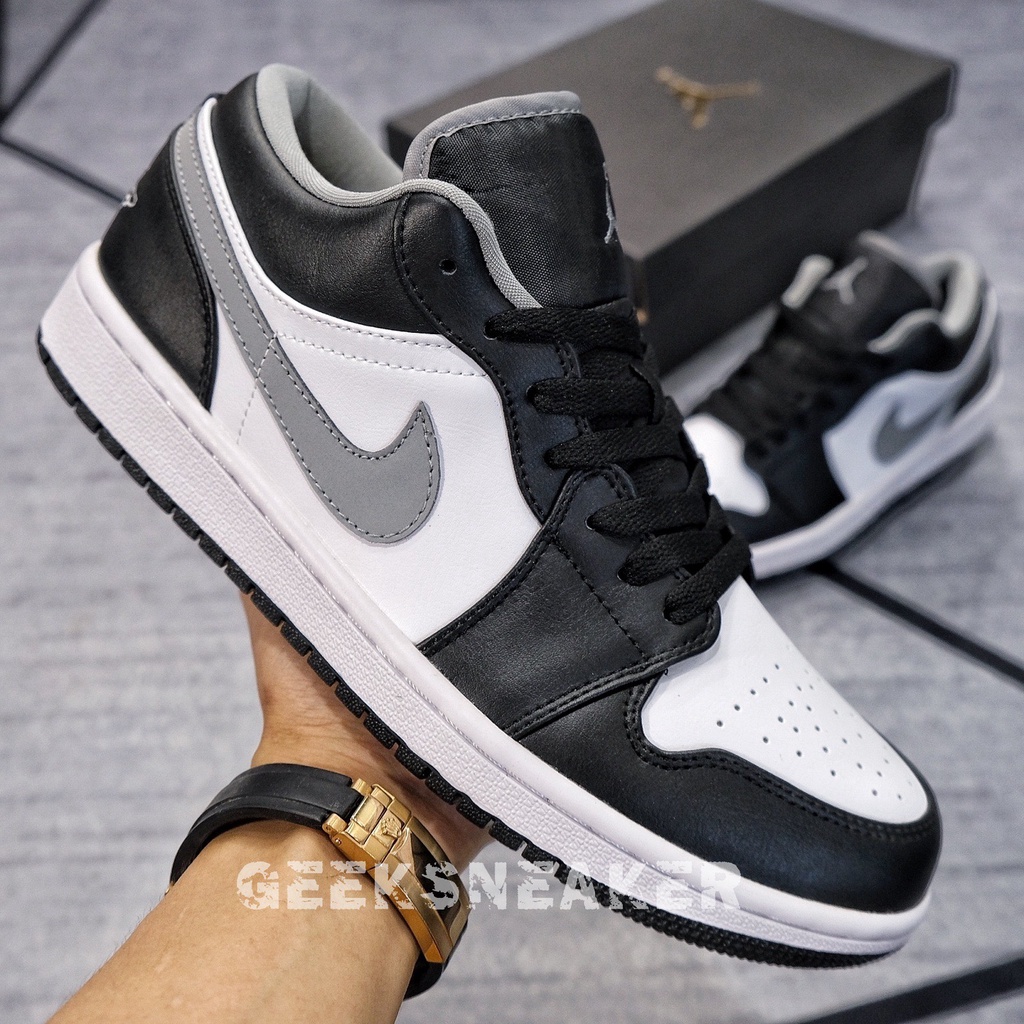 [GeekSneaker] Giày Thể Thao Cổ Thấp - Jordan 1 Low Smoke Grey 3.0 ( New Version)