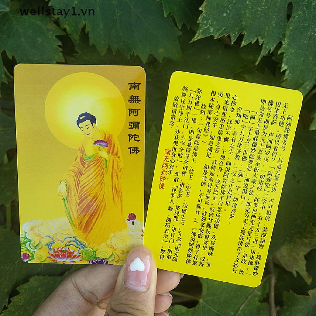 Bùa Hộ Mệnh Phật Giáo Jieyinfo, Nanwu Amitabha, Thẻ PVC