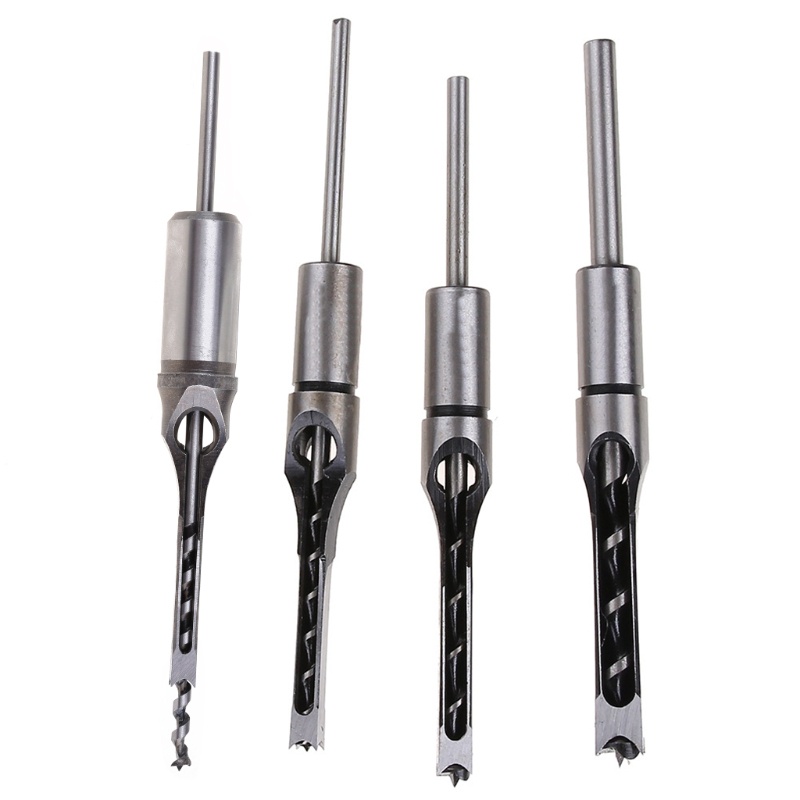 Mũi Khoan Gỗ Lỗ Vuông 3 / 8 &quot;1 / 2&quot; 3 / 8 &quot;5 / 16&quot; 1 / 4 &quot;