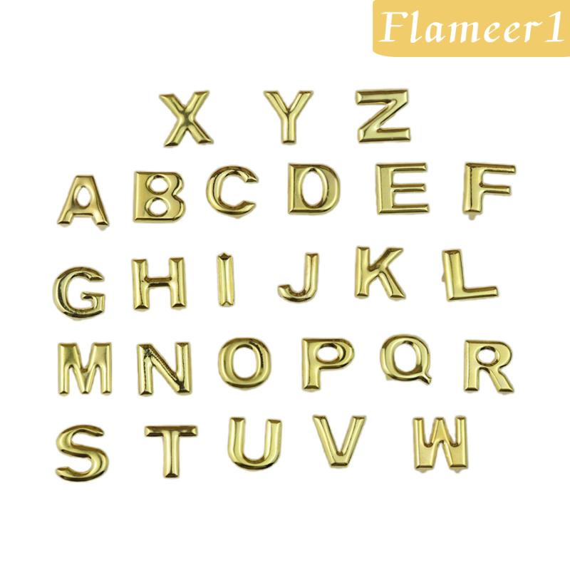 [Flameameer1] 26 Đinh Tán Chữ Cái A - Z Trang Trí Túi Xách / Giày Da