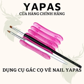 Miếng nhựa gác cọ vẽ nail Yapas, dụng cụ để cọ bút vẽ móng chuyên dụng