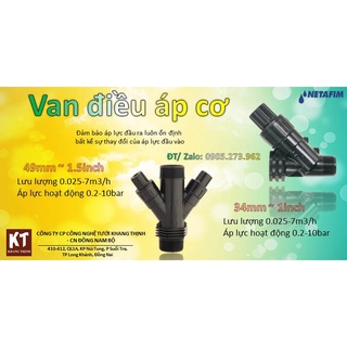 Van điều áp cơ Netafim 1.5 inch 49mm