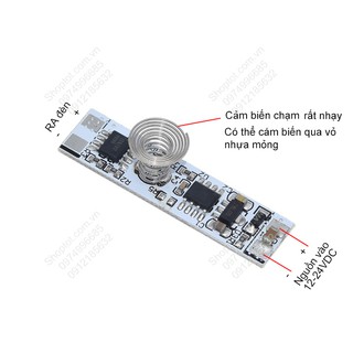 MODULE MẠCH CÔNG TẮC CẢM ỨNG CHẠM TAY 9-24V, 3A-30W