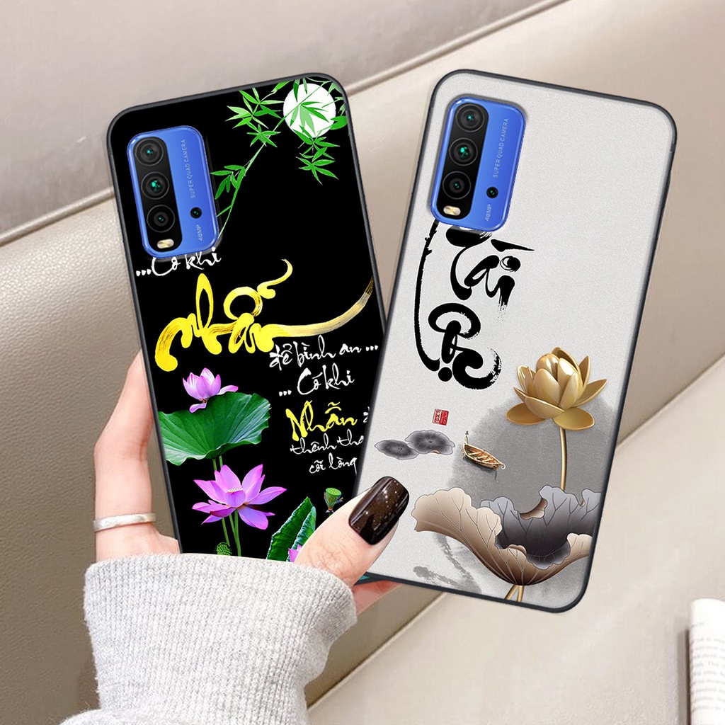 Ốp lưng Xiaomi REDMI 9T in hình chữ tài chữ lộc, Cha Mẹ, bình an SIÊU ĐẸP