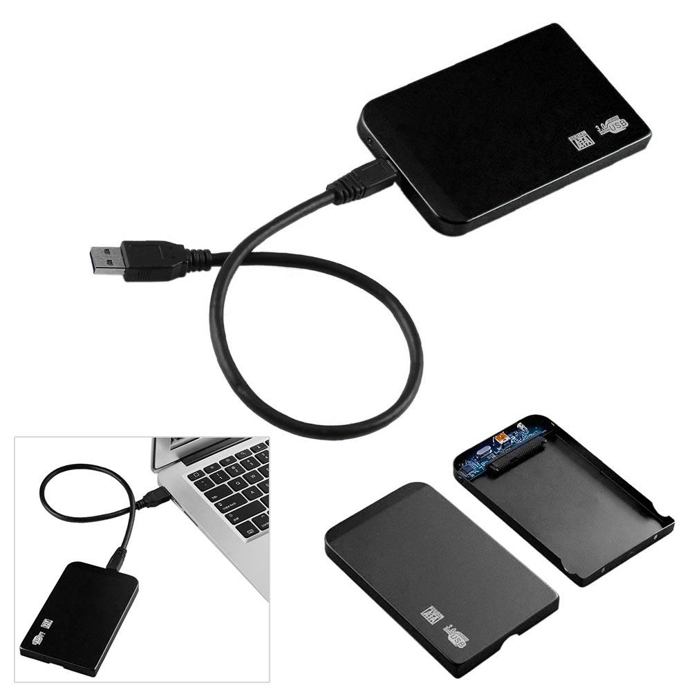 Ultra Thin 2.5in USB3.0 SATA SSD HDD Hard Drive Case Aluminum Enclosure Box