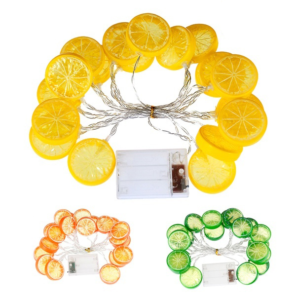 Dây đèn led trang trí hình lát chanh dài 2m