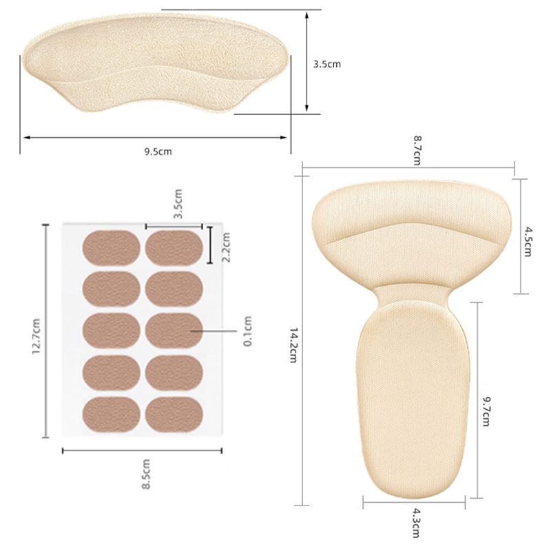 1 Set Miếng Dán Lót Giày Cao Gót Giảm Đau Cho Nữ