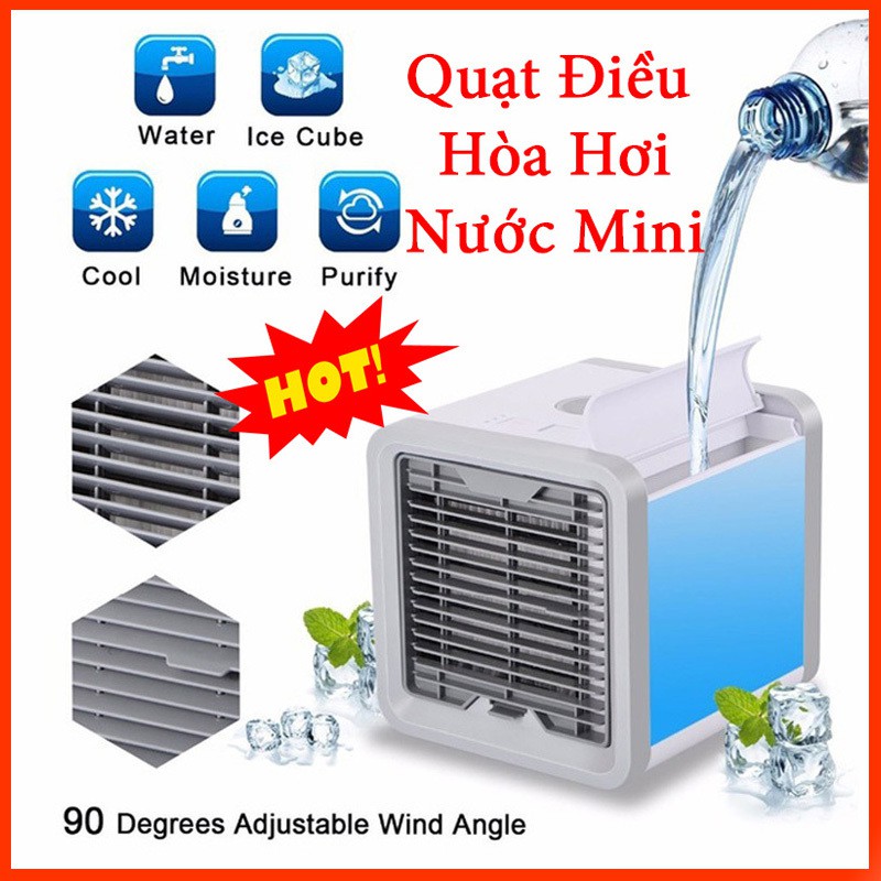 [Mã ELFLASH5 giảm 20K đơn 50K] Quạt Điều Hòa Không Khí Mini Để Bàn, Tạo Hơi Nước-Độ Ẩm