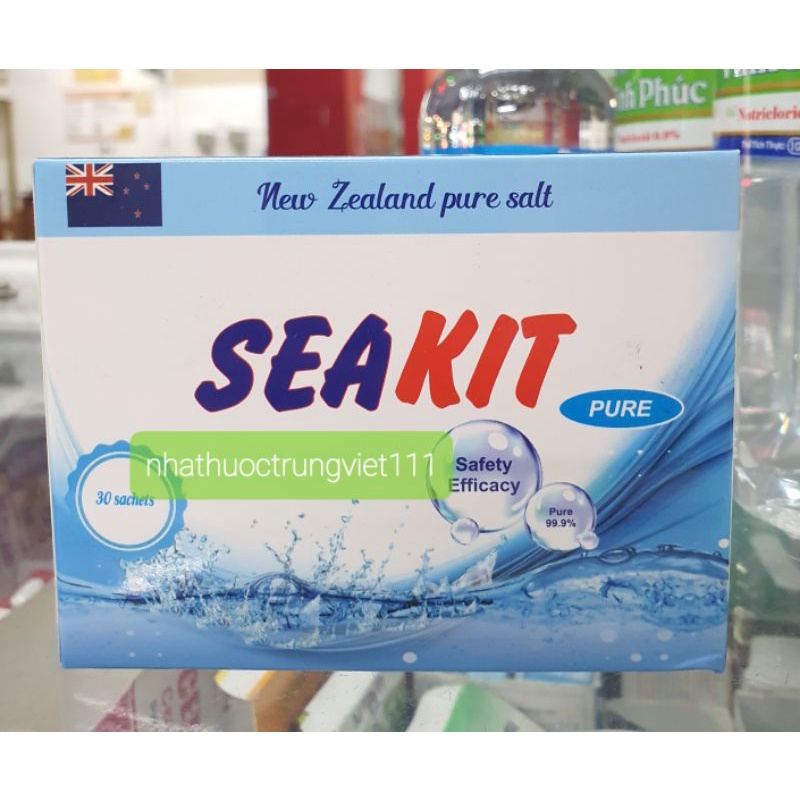 Muối tinh khiết New Zealand SEAKIT - Hộp 30 gói