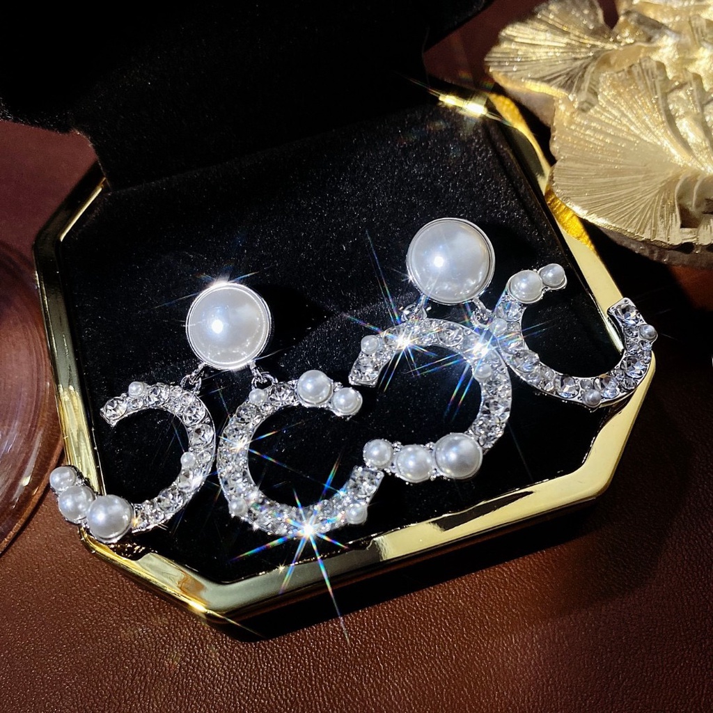 Bông Tai Hình Chữ C Phong Cách Hàn Quốc 2022 Sang Trọng Cho Nữ