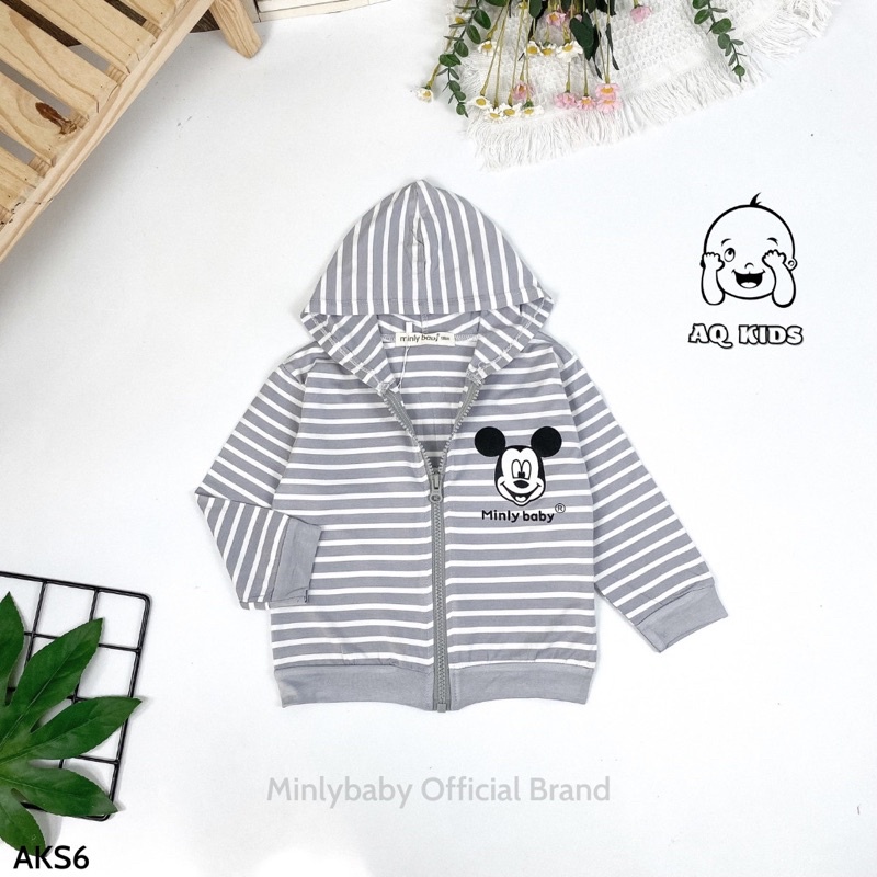 Áo khoác sọc dệt Visco ,hàng MinLy BaBy