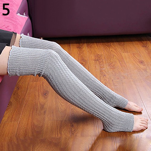 Vớ ống chân đan len móc thời trang cho nữ