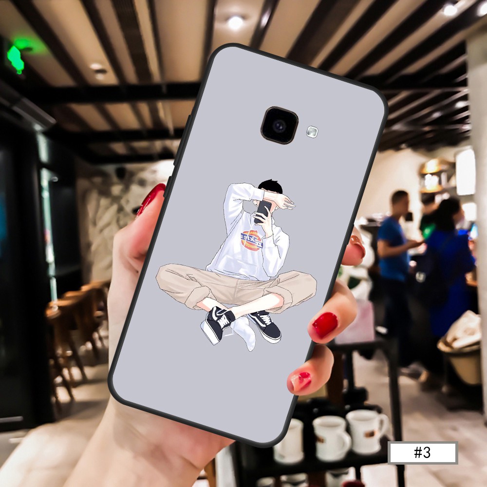 Ốp điện thoại TPU dẻo hình nam phong cách cho Samsung J2 J5 J7 Prime A7 A8 A9 2018 A6 Plus A8 Plus M20