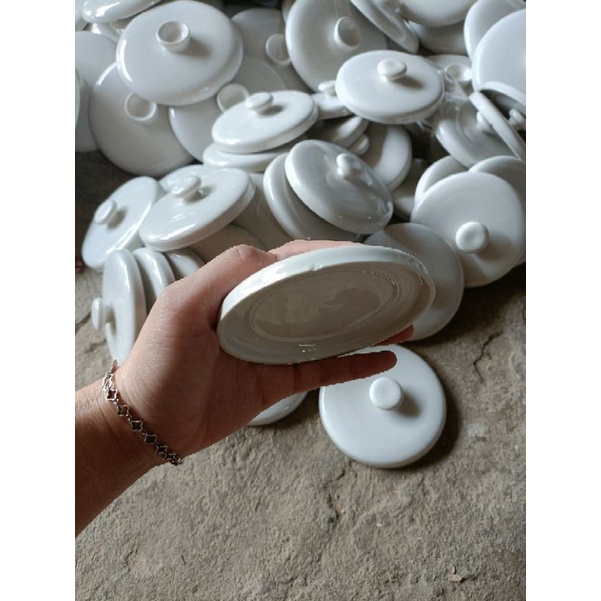 Nắp sứ 0.5l bộ nồi nấu cháo chậm bear mẻ, lỗi một ít (thanh lý)