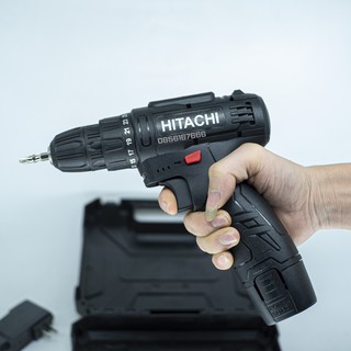 Máy khoan pin cầm tay HITACHI 12V đa năng - Máy bắn tôn - Bắt vít, khoan gỗ, sắt dễ dàng