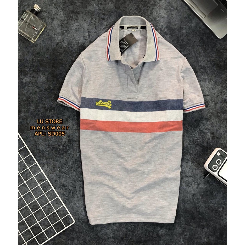 Áo Thun Polo Nam Có Cổ, Tay Ngắn SD946 - Chất Liệu Cotton 100%, Form Suông Basic Thoáng Mát, Thoải Mái. | BigBuy360 - bigbuy360.vn