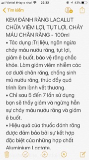 KEM ĐÁNH RĂNG LACALUT ĐỨC 100ml