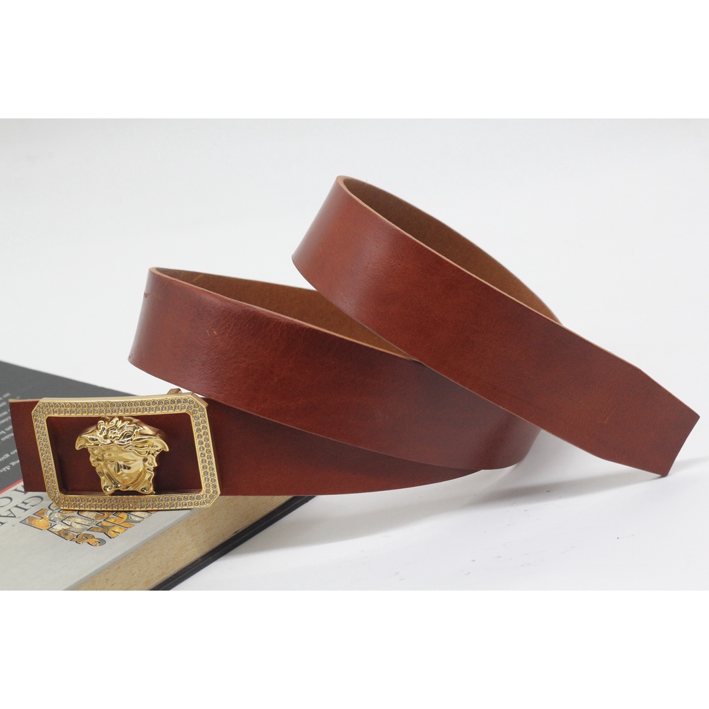 Dây Thắt Lưng Dây Nịt Nam Da Bò Vachetta Nhập Khẩu Cao Cấp Nguyên Tấm Siêu Bền Kèm Khóa Xịn Không Gỉ, BH 12 Tháng