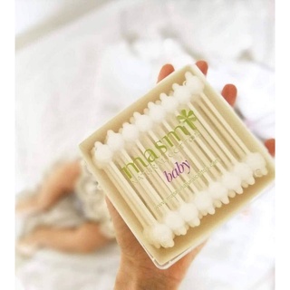 Bông ngoáy tai hữu cơ Masmi cho bé (56c) - Bông ngoáy tai hữu cơ Masmi cho người lớn (200c) [nk Tây Ban Nha]