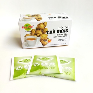Trà gừng túi lọc hùng phát - hộp 50gr