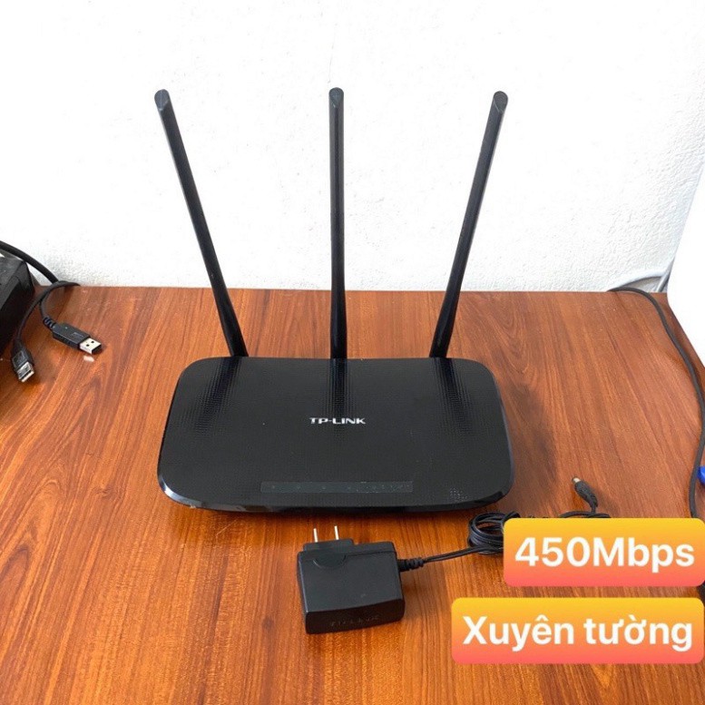 YT9 Bộ phát Wifi TPLink 3 râu XUYÊN TƯỜNG, dòng đẹp, tốc độ 450Mbps chuyên chở cực khỏe 45 YT9 | BigBuy360 - bigbuy360.vn