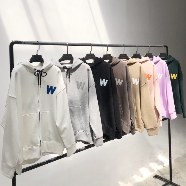 [Mã 12FASHIONSALE1 giảm 10K đơn 50K] WOOWI ZIP HOODIE - Áo khoác in nổi | BigBuy360 - bigbuy360.vn