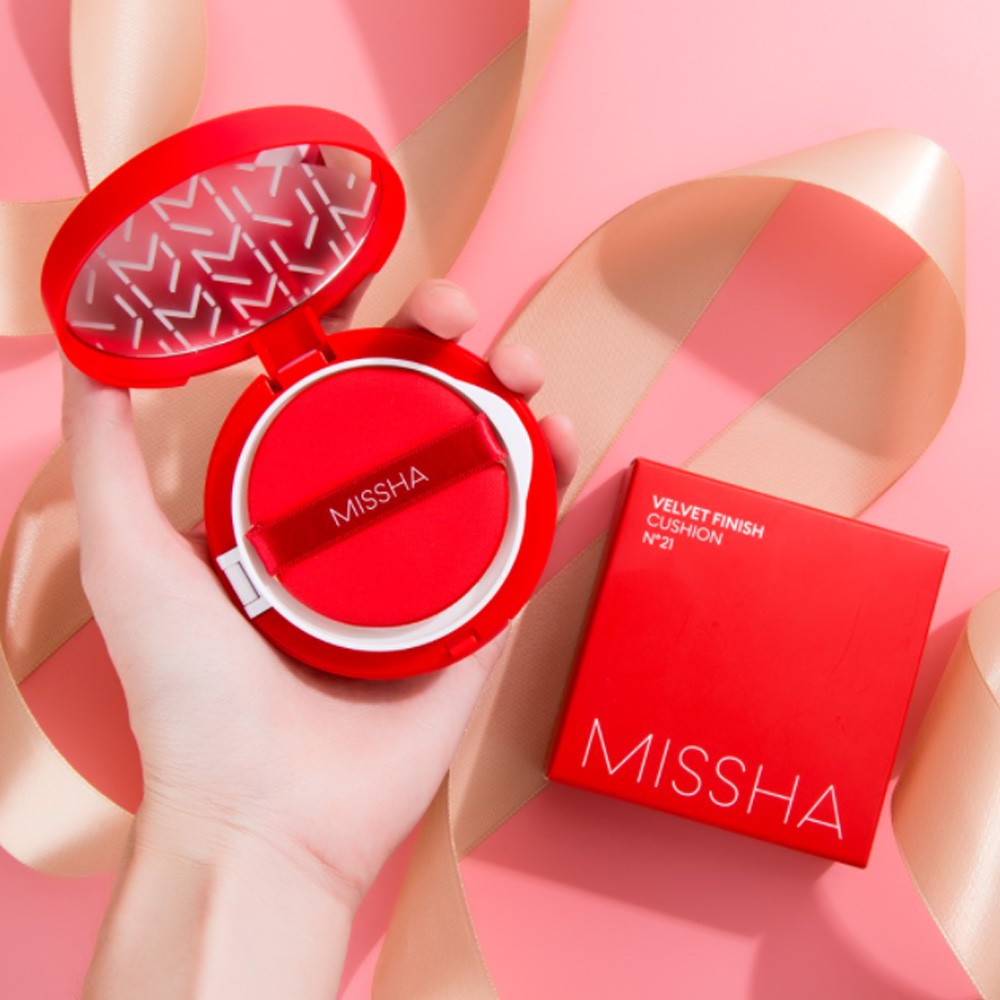 Phấn cushion Missha mềm mịn che phủ đồng đều 15g
