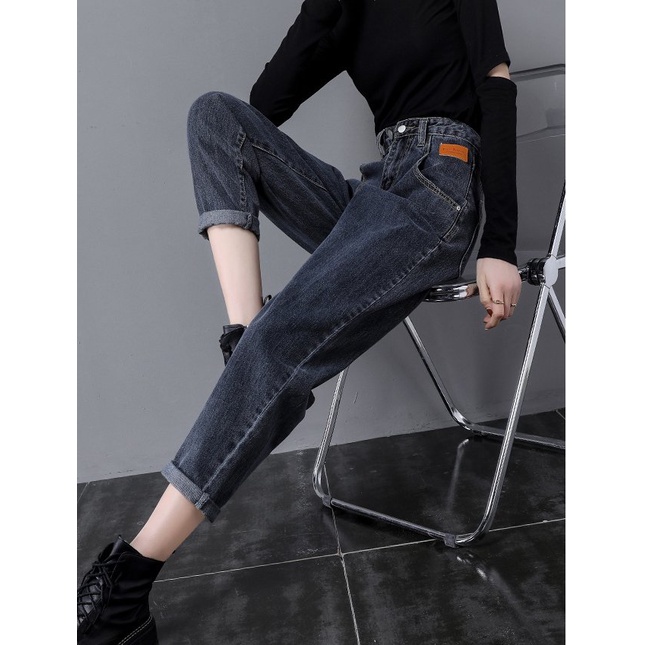 QUẦN BAGGY JEAN NỮ CẠP CAO PHONG CÁCH HÀN QUỐC