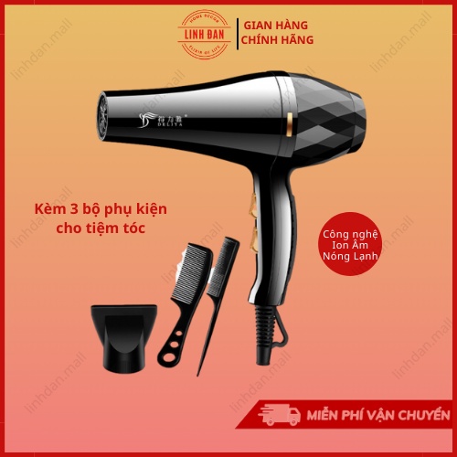 Máy Sấy Tóc Deliya Công Suất Lớn Máy Sấy Công Suất Lớn Tạo Kiểu Nóng Lạnh Cho Tiệm Tóc