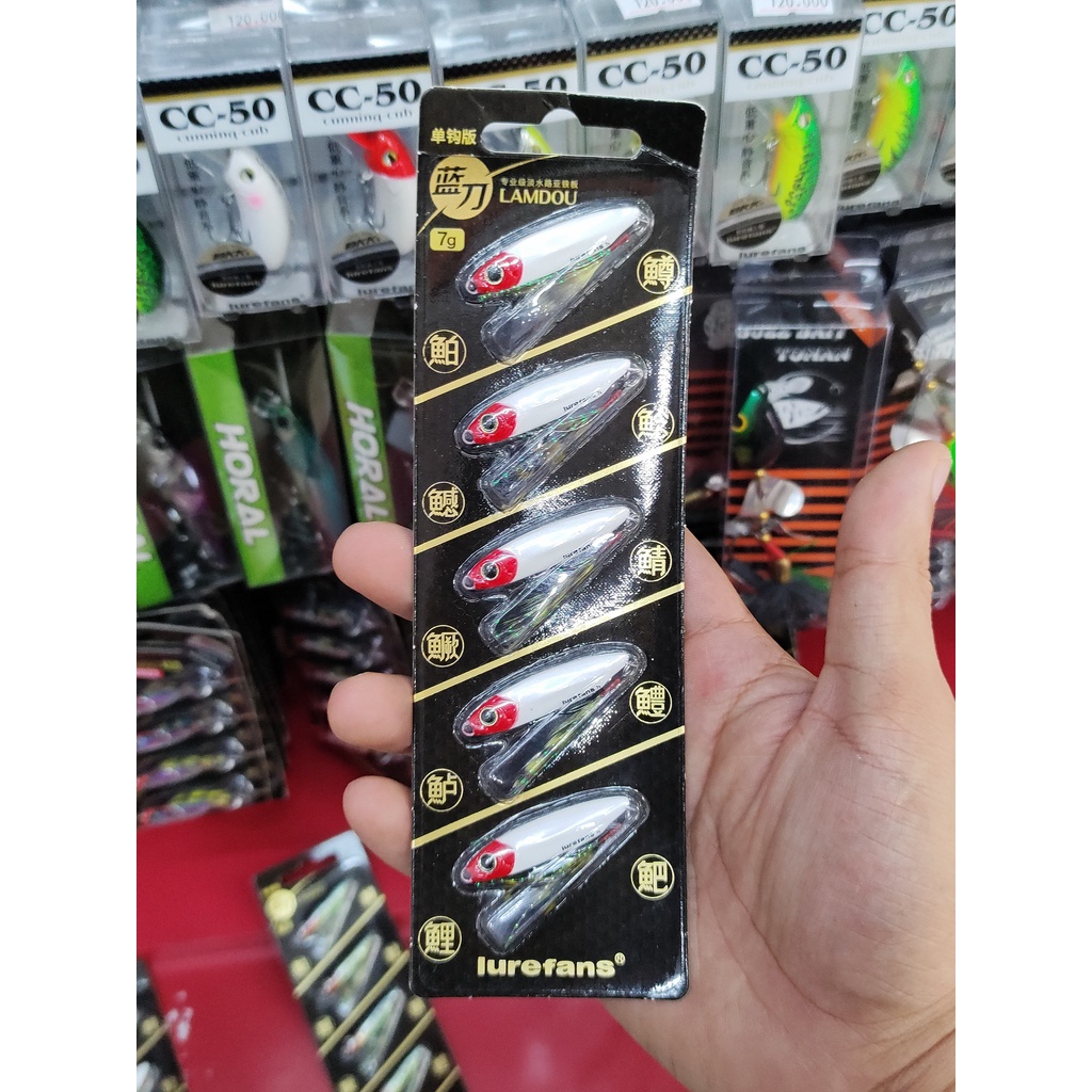 Mồi giả , mồi câu lure , câu biển JIG LAMDOU siêu nhạy cá lóc, cá chẽm
