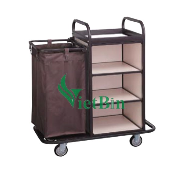 Xe dẩy dọn phòng, làm buồng khách sạn VB-E23Q cao cấp