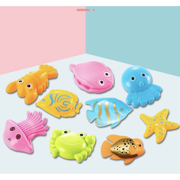 [Đồ chơi khám phá] Đồ chơi hồ câu cá nam châm mini dễ thương cho bé Master Kids
