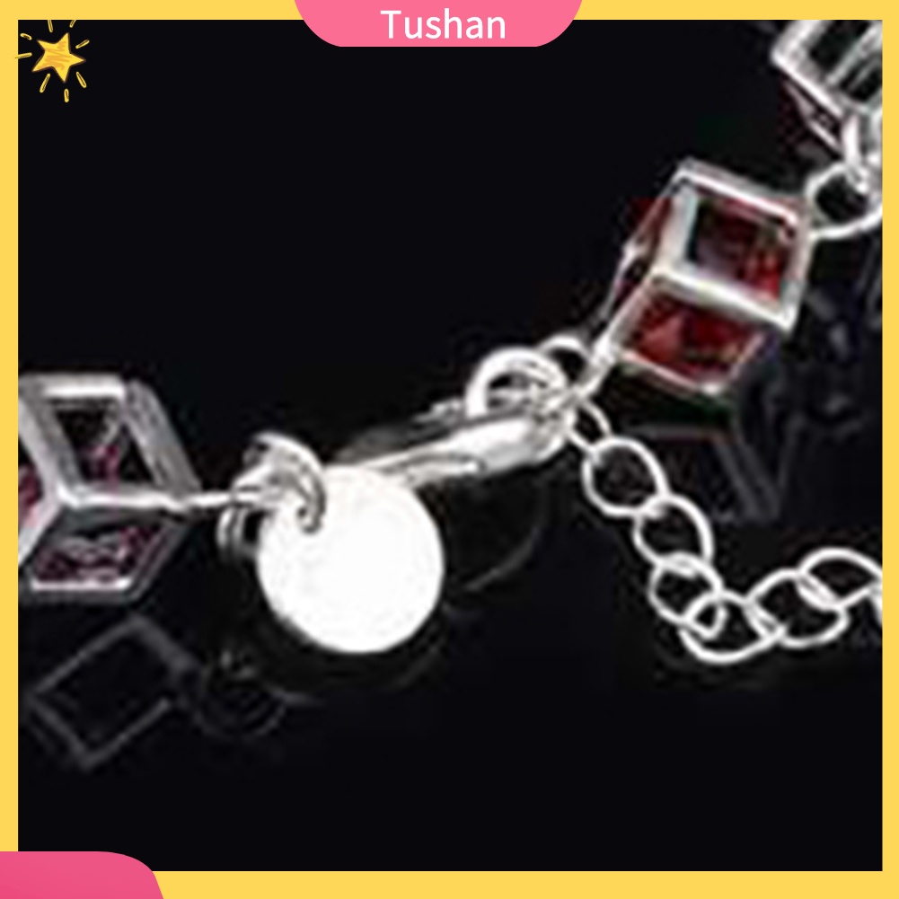 Vòng tay nữ mạ bạc đính đá CZ